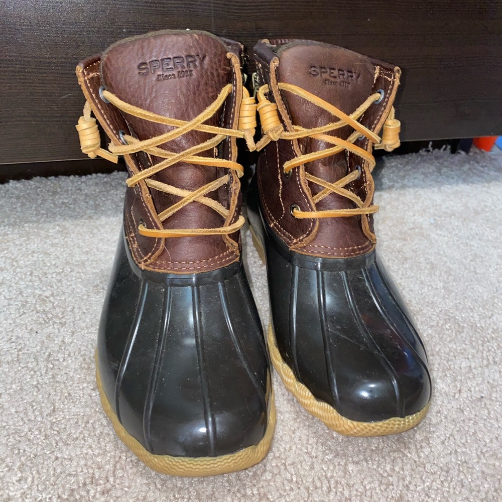 Womens Sperry Saltwater Duck Boots Size 6